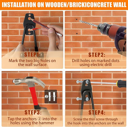 Garage Hooks Heavy Duty, 12 Pack Anti-Slip Coating Garage Wall Storage Hooks - Image 5