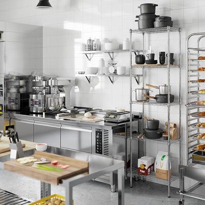 14" Deep x 24" Wide x 86" Height Wire Shelving Kit | 5-Tier | NSF Commercial - Image 7