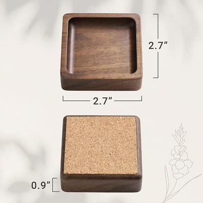 Walnut Wood Ring Holder, Engraved Jewelry Dish and Storage Tray, Unique Gift - Image 3