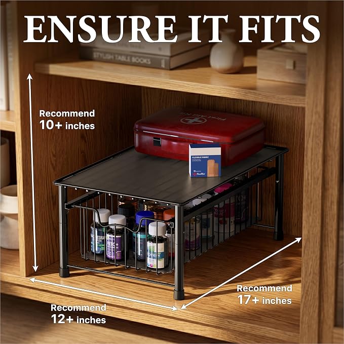 Simple Houseware Stackable Basket Drawer - Image 3
