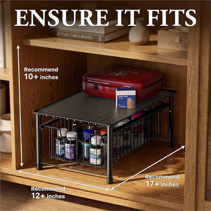 Simple Houseware Stackable Basket Drawer - Image 3