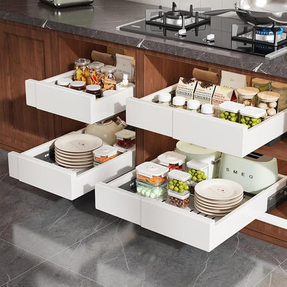 1 Pack Pull Out Cabinet Organizer Expandable Width and Depth, Slide Out Drawers - Image 5