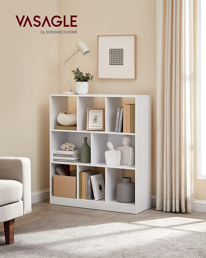 VASAGLE Bookcase, Freestanding Storage Unit, 8 Open Compartments, Used - Image 2