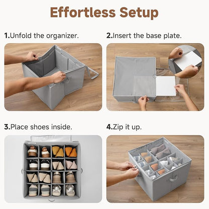 StorageWorks 2 Pack Shoe Organizer - Image 6