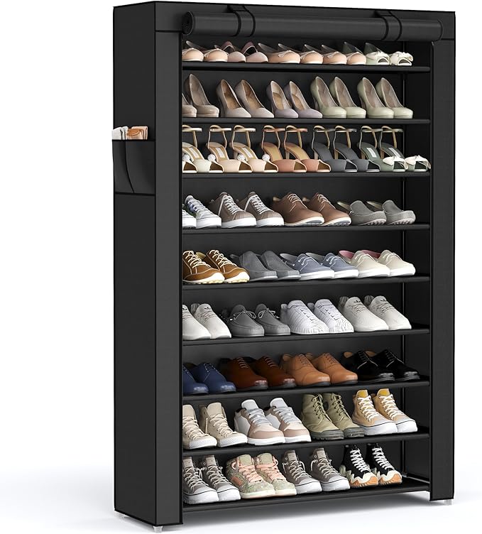 SONGMICS 10-Tier Shoe Rack, Shoe Storage Cabinet by Unknown