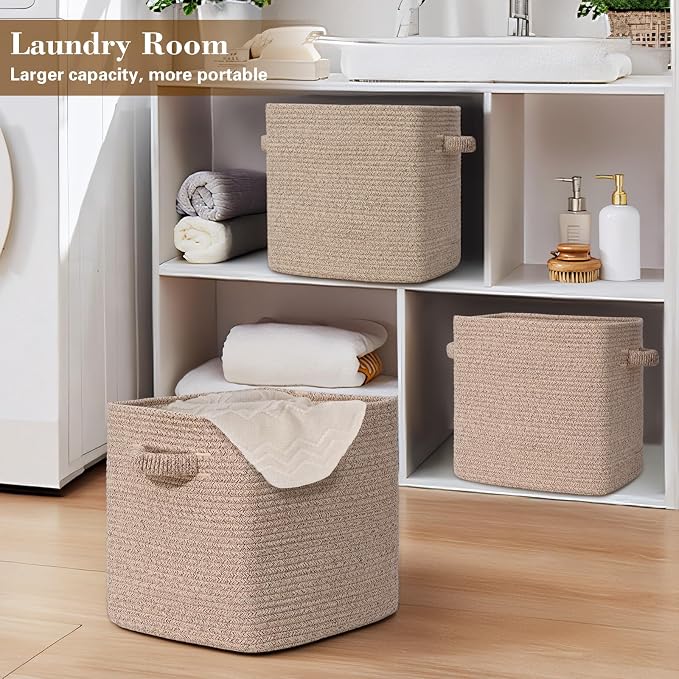 15×13 Inch Storage Cubes, 3 Pack Cube Storage Bins - Image 8