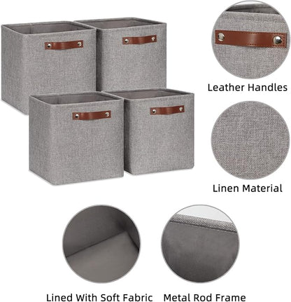 HNZIGE Collapsible Storage Basket, Cube Storage Baskets - Image 5