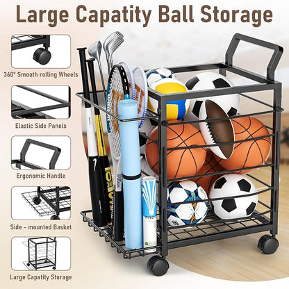 Sports Equipment Garage Organizer, Garage Ball Storage Rack - Image 6