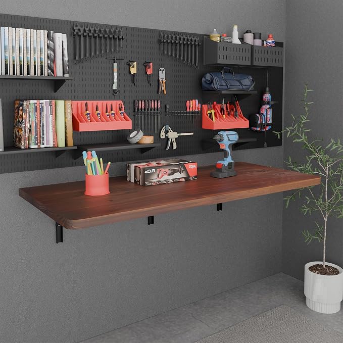 IAE Floating Wall Mounted Folding Table Desk - Image 2