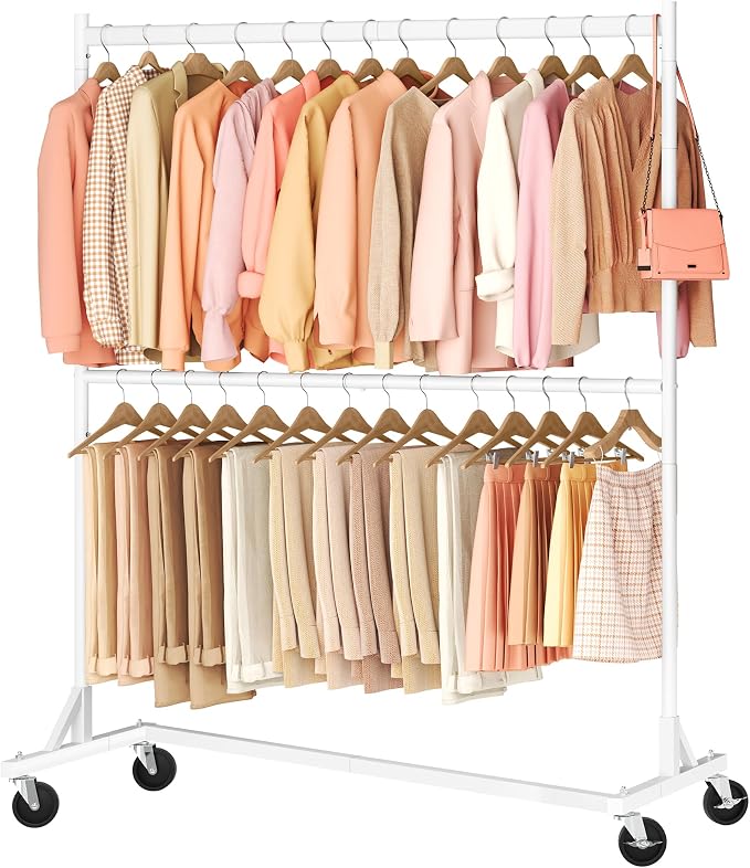 Hoctieon Double Rod Clothes Racks by Hoctieon