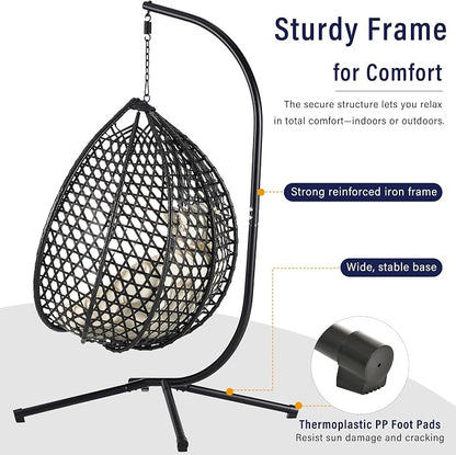 SOFTSEA Outdoor Wicker Egg Chair - Image 5