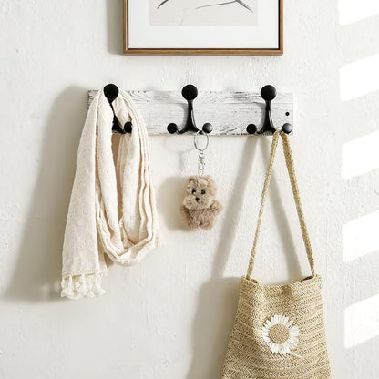 SKOLOO 17-Inch Wood Coat Rack Wall Mount - Image 2