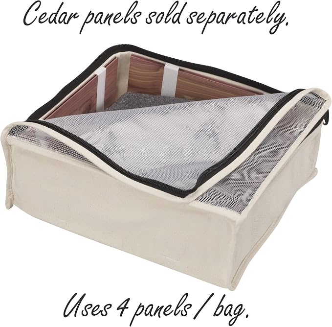 Household Essentials Canvas Sweater Storage Bags, Breathable Cotton, Under-Bed - Image 4