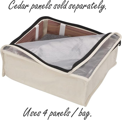 Household Essentials Canvas Sweater Storage Bags, Breathable Cotton, Under-Bed - Image 4