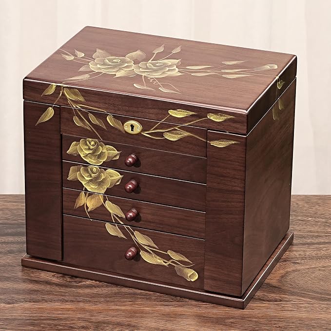 Hand-Painted Wooden Jewelry Boxes - Image 9
