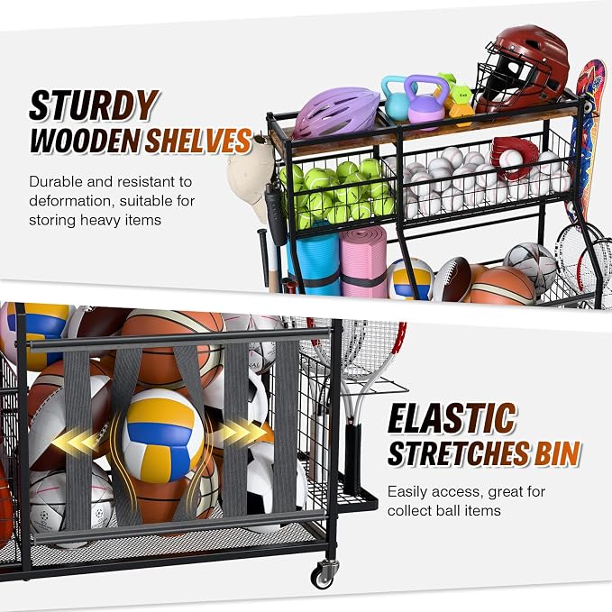 Sports Equipment Organizer, Garage Storage - Image 5