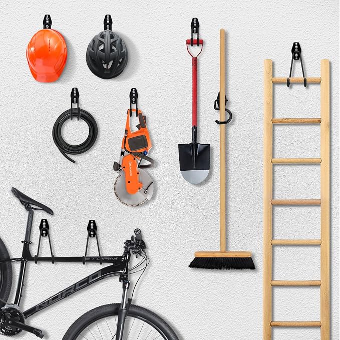 32 Pack Garage Hooks Heavy Duty, Utility Steel Garage Storage Hooks, Wall Mount - Image 7