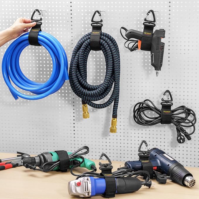 Heavy Duty Storage Straps, Trilancer Hook-and-Loop Cord Organizer and Hanger - Image 4