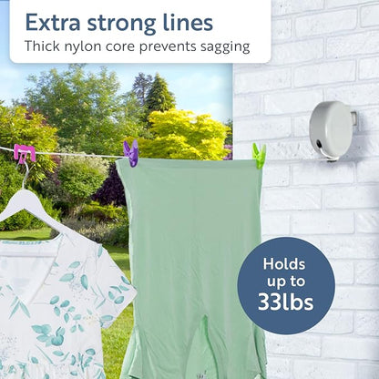 Minky Homecare Outdoor Retractable Clothesline - Image 3