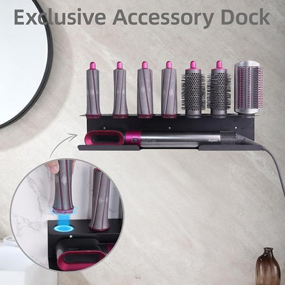 Curling Iron Holder, Flat Iron Holder Wall Mount, Stainless Steel Hair Tool - Image 2