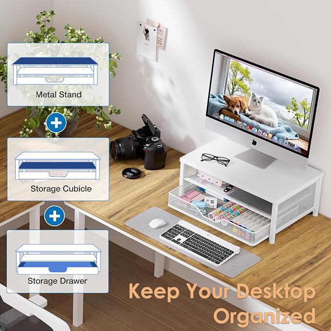OPNICE Computer Monitor Stand Riser, Desk Organizers and Accessories - Image 5