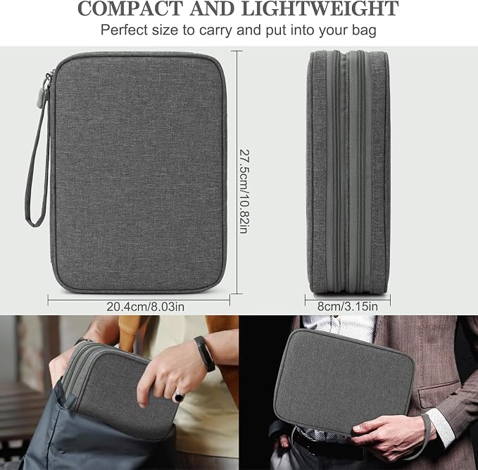 FYY Electronic Organizer, Extra Large Travel Cable Organizer Bag Pouch Portable - Image 2