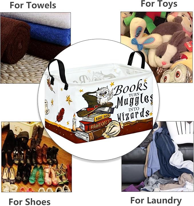 MAIZMZ Kids Reading Book Storage Basket Book Organizer - Image 7
