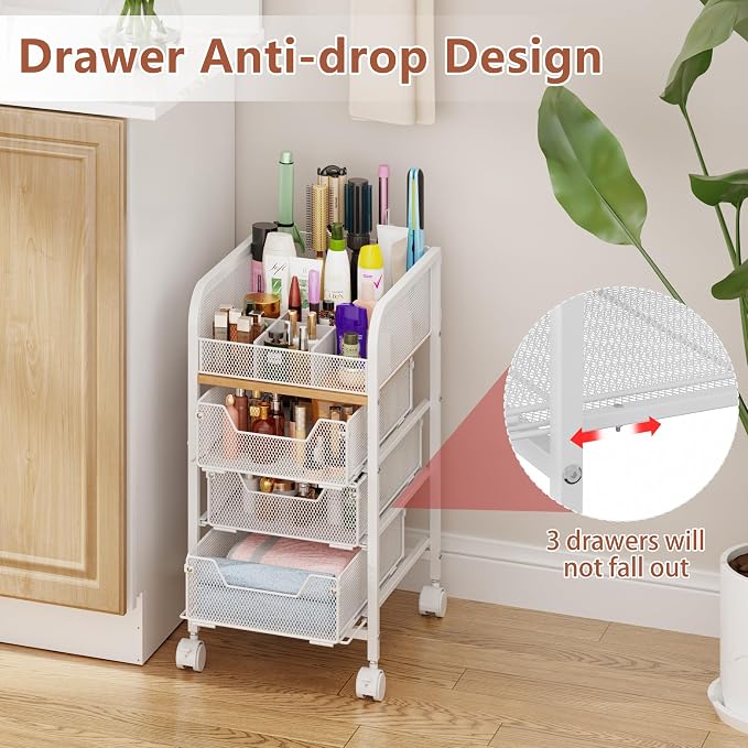 Rolling Makeup Cart Organizer - Image 4