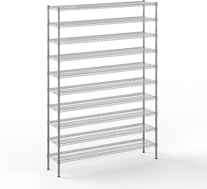 14" Deep x 60" Wide x 86" Height Wire Shelving Kit | 10-Tier | NSF Commercial by Regal+Altair