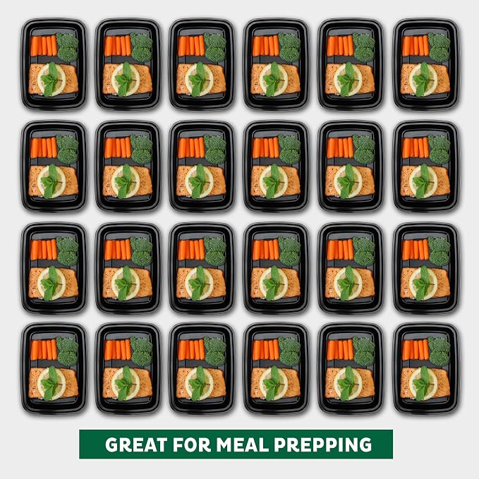 Freshware Meal Prep Containers 15 Count Compartment Food Storage Containers - Image 3