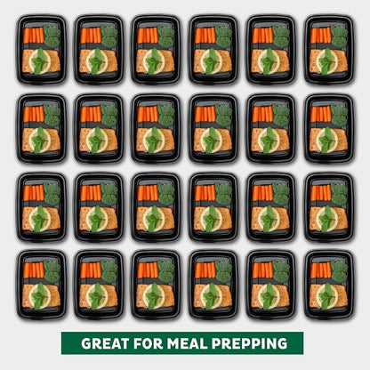 Freshware Meal Prep Containers 15 Count Compartment Food Storage Containers - Image 3