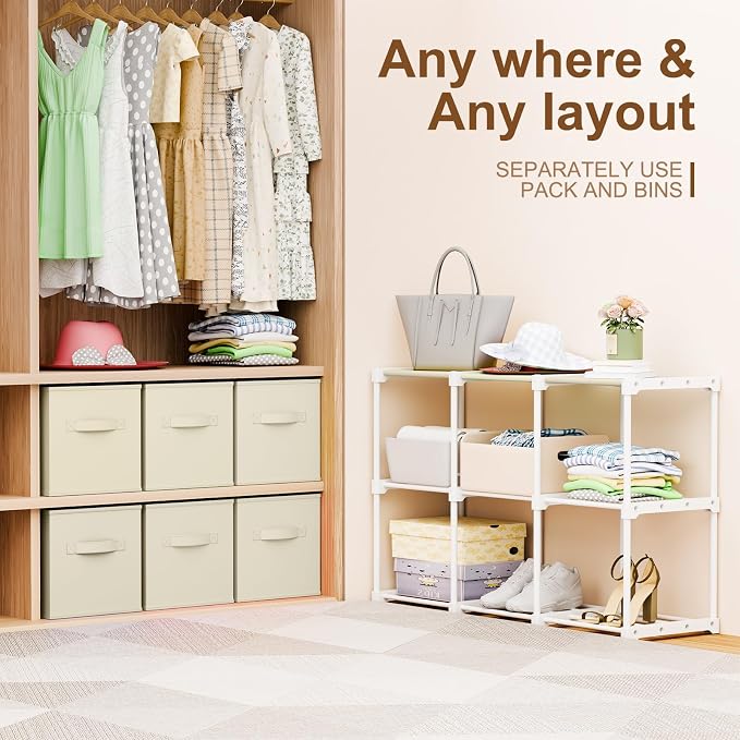 Briwooody 6 Cube Storage Organizer Bins - Image 6