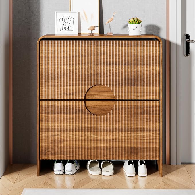 Narrow Shoe Cabinet with Entry Way, Slim Shoe Storage Cabinet - Image 3