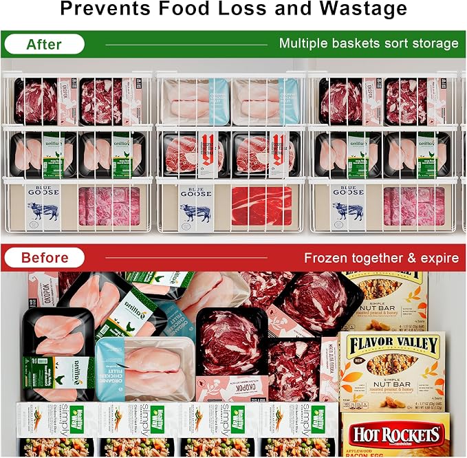 Freezer Storage Organize Baskets - Image 5
