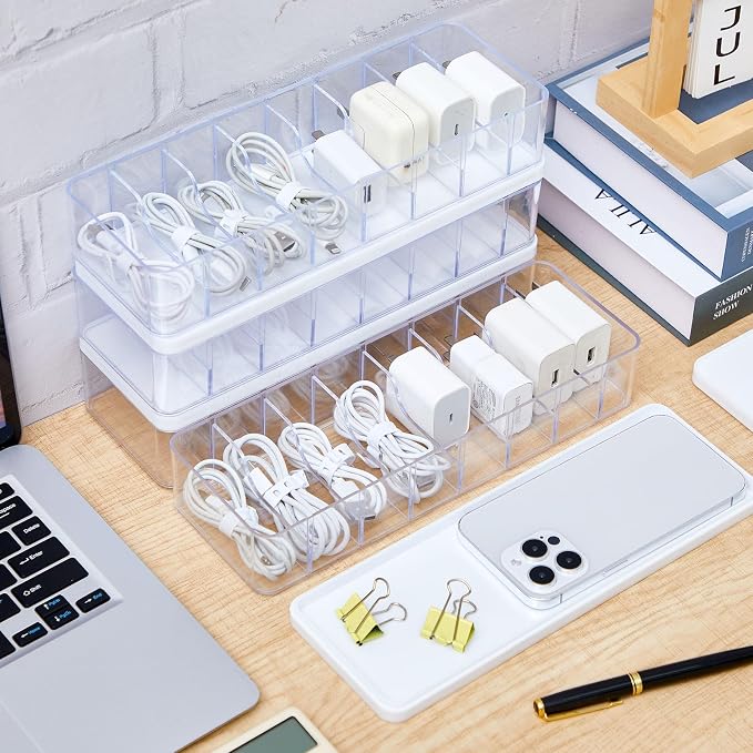 Tatuo 4 Pcs Cable Organizer Box - Image 6