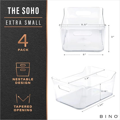 BINO | Plastic Organizer Bins, X-Small - Image 2