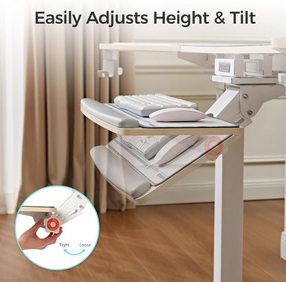 EUREKA ERGONOMIC Keyboard Tray Height Adjustable, Swivel Tilt Computer Keyboard - Image 6