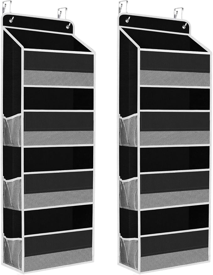 2 Pack Over The Door Organizer, Hanging Storage Organizer by SpaceHacks