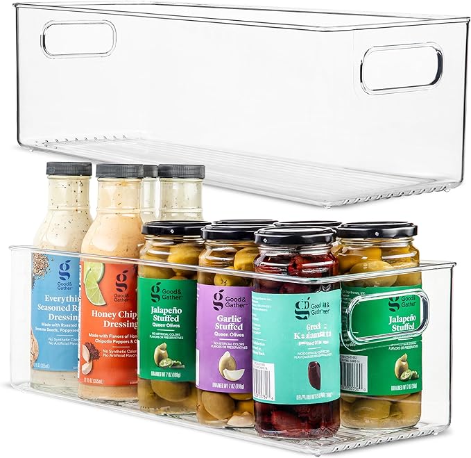 primebox Plastic Food Storage 2 Pack Clear Container Bin by primebox