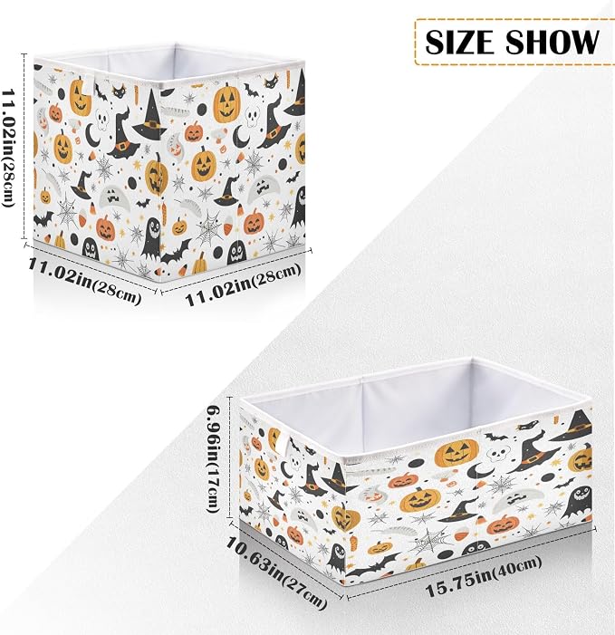 Pumpkin Hat Closet Organizers Storage Cubes Storage Bins Shelf Baskets - Image 3