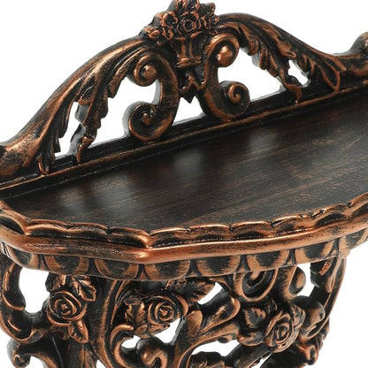 European Style Wall Mounted Storage Shelf 10.23X7.79X3.93In Floating Decorative - Image 4