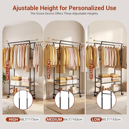 Clothes Rack with 3-Level Height Adjustment - Image 8