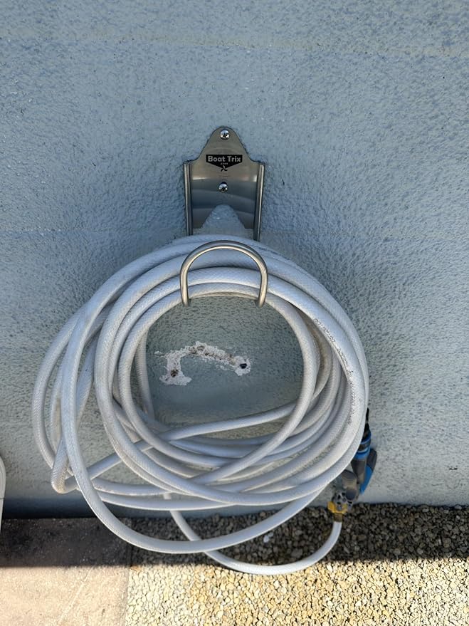 Hose Hanger, Stainless Steel Garden Hose Hook & Hanger, Hose Organizer - Image 2