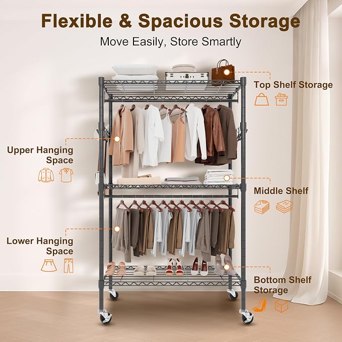 Whitmor Modern Industrial Wardrobe - Image 7