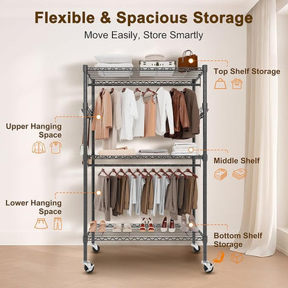Whitmor Modern Industrial Wardrobe - Image 7
