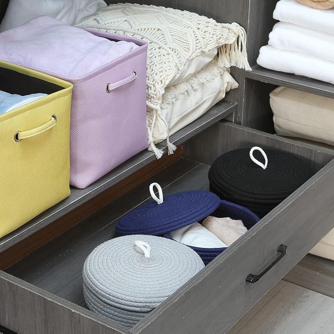 Sea Team Round Cotton Rope Storage Basket - Image 4