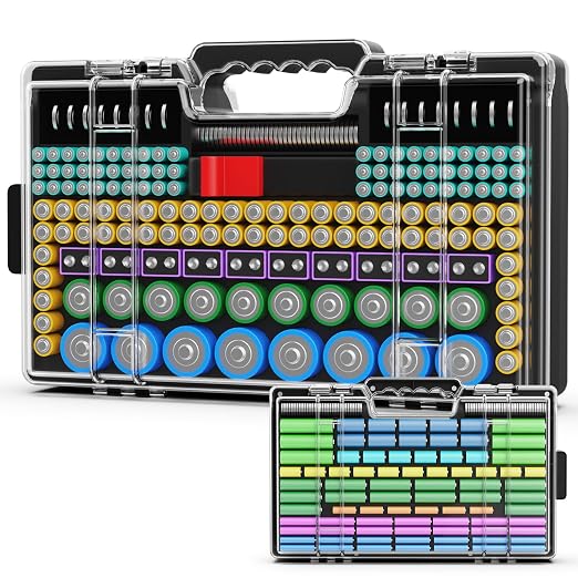 Battery Organizer Storage Holder Box Case by Narotood