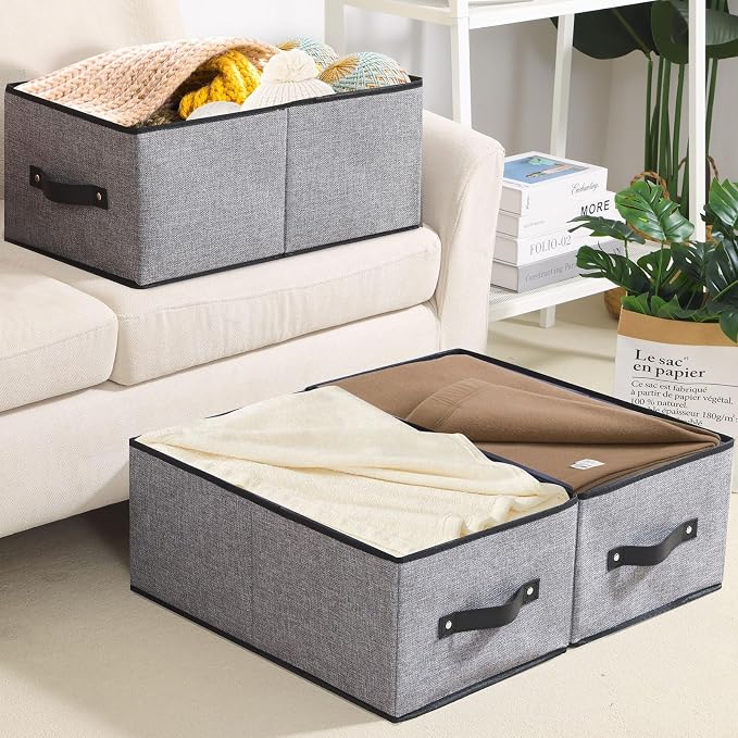 Fabric Storage Boxes, Foldable Storage Baskets - Image 6