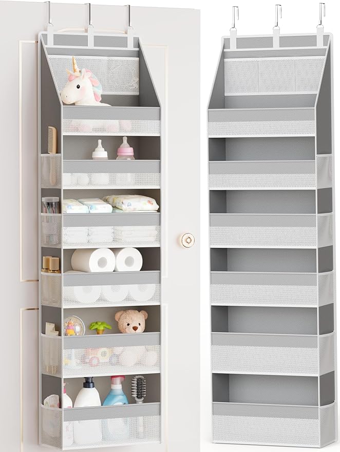 Criusia Over The Door Organizer, Heavy-Duty 6-Shelf Hanging Storage by Criusia