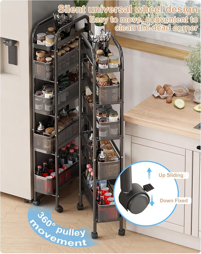 UMDONX Slim Storage Cart 5 Tier - Image 6